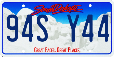 SD license plate 94SY44