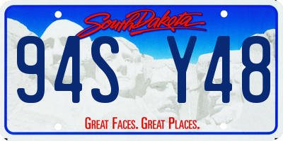 SD license plate 94SY48