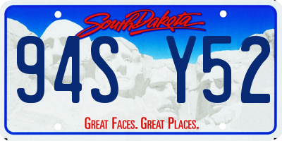 SD license plate 94SY52