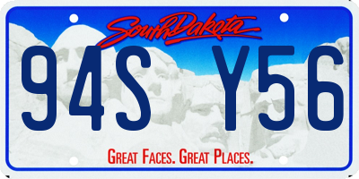 SD license plate 94SY56