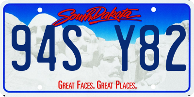 SD license plate 94SY82