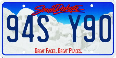 SD license plate 94SY90