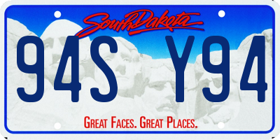 SD license plate 94SY94