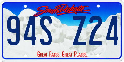 SD license plate 94SZ24