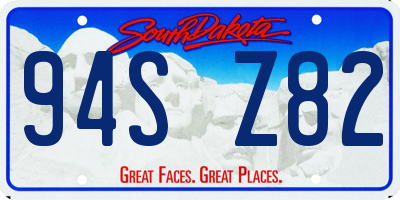 SD license plate 94SZ82