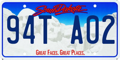 SD license plate 94TA02