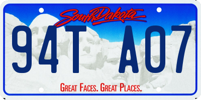 SD license plate 94TA07
