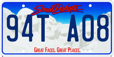 SD license plate 94TA08