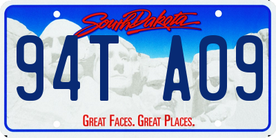 SD license plate 94TA09