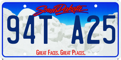 SD license plate 94TA25