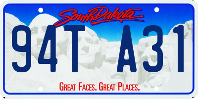 SD license plate 94TA31