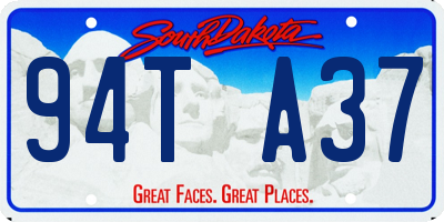 SD license plate 94TA37
