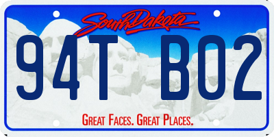 SD license plate 94TB02