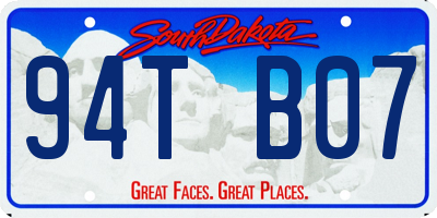 SD license plate 94TB07