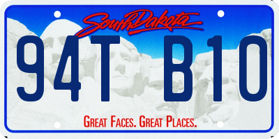 SD license plate 94TB10