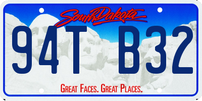 SD license plate 94TB32
