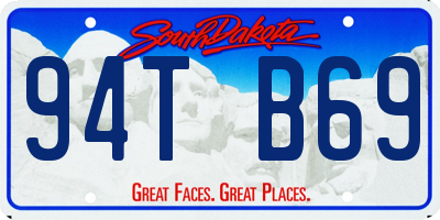 SD license plate 94TB69