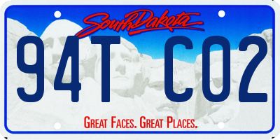 SD license plate 94TC02