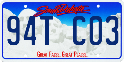 SD license plate 94TC03