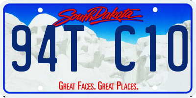 SD license plate 94TC10