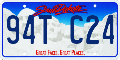 SD license plate 94TC24