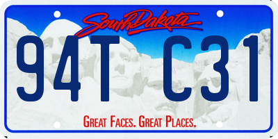 SD license plate 94TC31