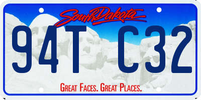 SD license plate 94TC32