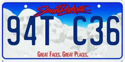 SD license plate 94TC36