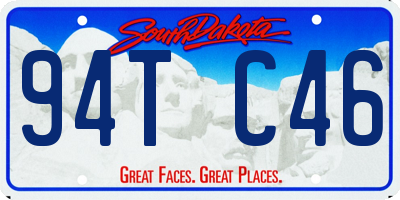 SD license plate 94TC46