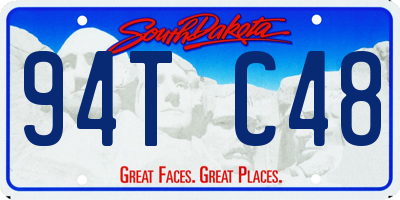 SD license plate 94TC48