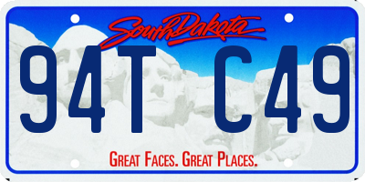 SD license plate 94TC49