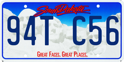 SD license plate 94TC56