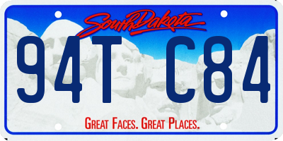 SD license plate 94TC84