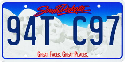 SD license plate 94TC97