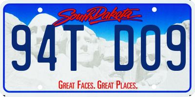 SD license plate 94TD09