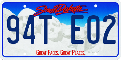 SD license plate 94TE02