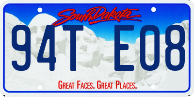 SD license plate 94TE08