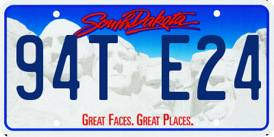SD license plate 94TE24