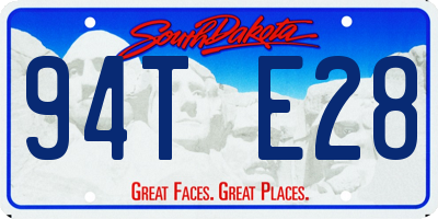 SD license plate 94TE28