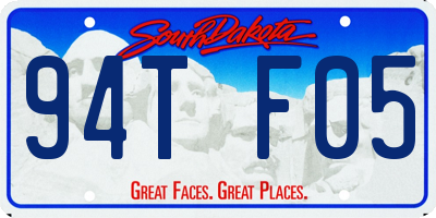 SD license plate 94TF05