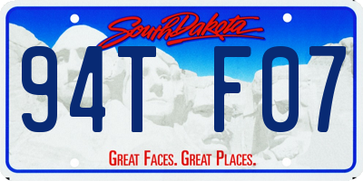 SD license plate 94TF07