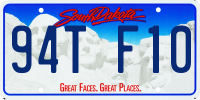 SD license plate 94TF10