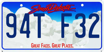 SD license plate 94TF32