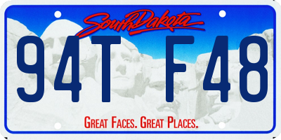 SD license plate 94TF48