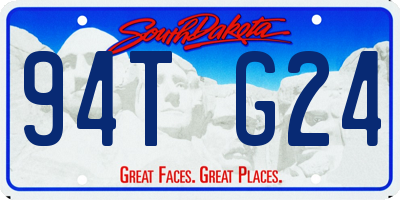 SD license plate 94TG24