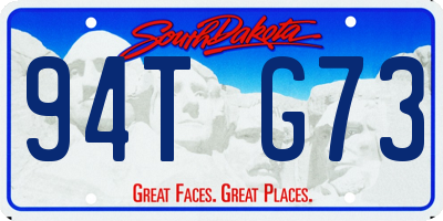 SD license plate 94TG73