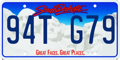 SD license plate 94TG79