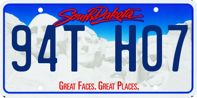 SD license plate 94TH07