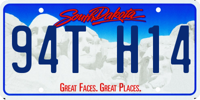 SD license plate 94TH14