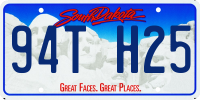 SD license plate 94TH25